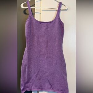 Alexander Wang logo embossed tank mini dress